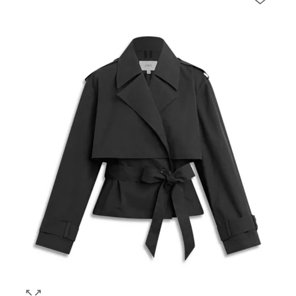 Joe's Jeans Black Short Trench Black - Picture 5 of 6